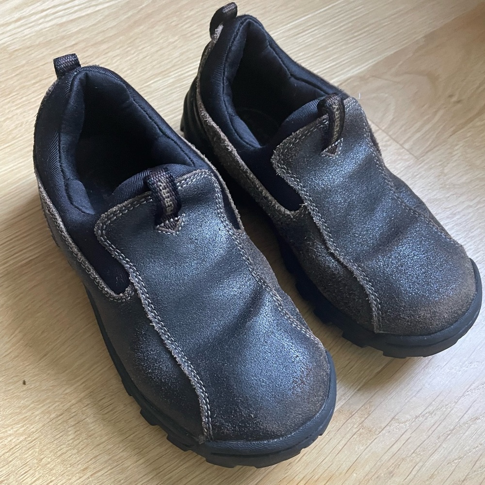 SPERRY Off Road Boy Loafer Slip on Shoe Brown Leather - size 12.5